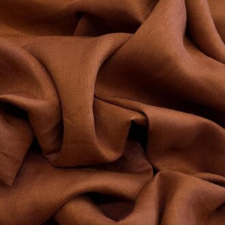 Tecido Cambraia de Linho Caramelo