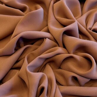 Tecido Crepe Georgette Marrom Mocha