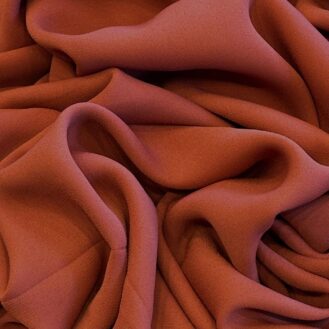 Tecido Crepe Georgette Terracota