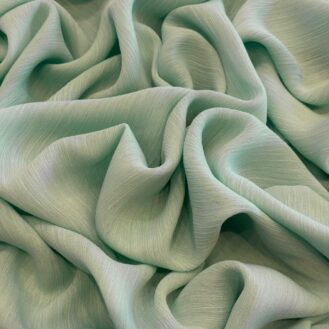 Tecido Chiffon Texturizado Verde Menta