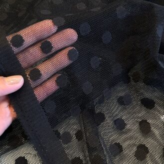 Tecido Tule Poá Preto
