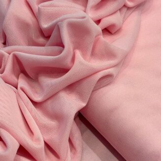 Tecido Tule de Malha Rosa Bebê