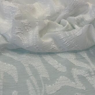 Tecido Chiffon Devorê Milão Off White