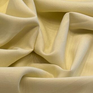Tecido Tencel Maquinetado Amarelo Manteiga