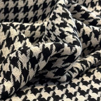 Tecido Tweed Preto e Branco