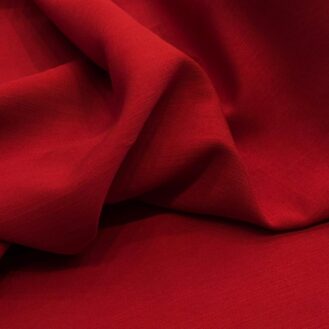 Tecido Tencel Maquinetado Vermelho Carmim