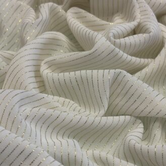 Tecido Chiffon com Foil Dourado